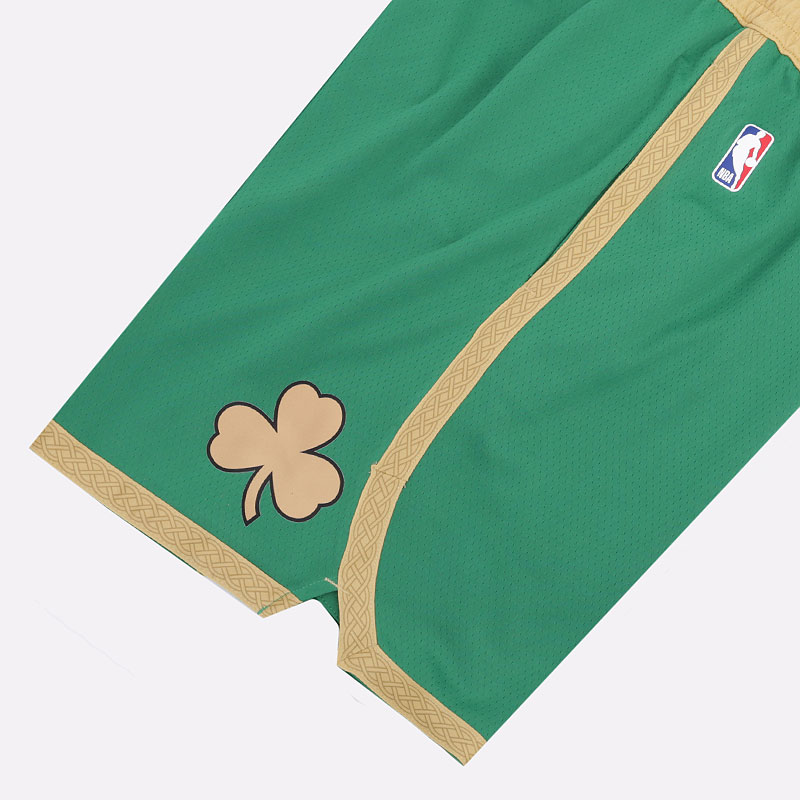 мужские зеленые шорты Nike Celtics City Edition NBA Swingman Shorts BV5862-312 - цена, описание, фото 4